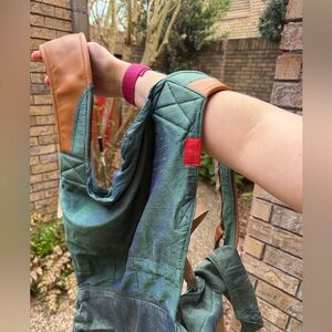 SOLD Sakura Bloom Fir Simple Silk Scout with Leather